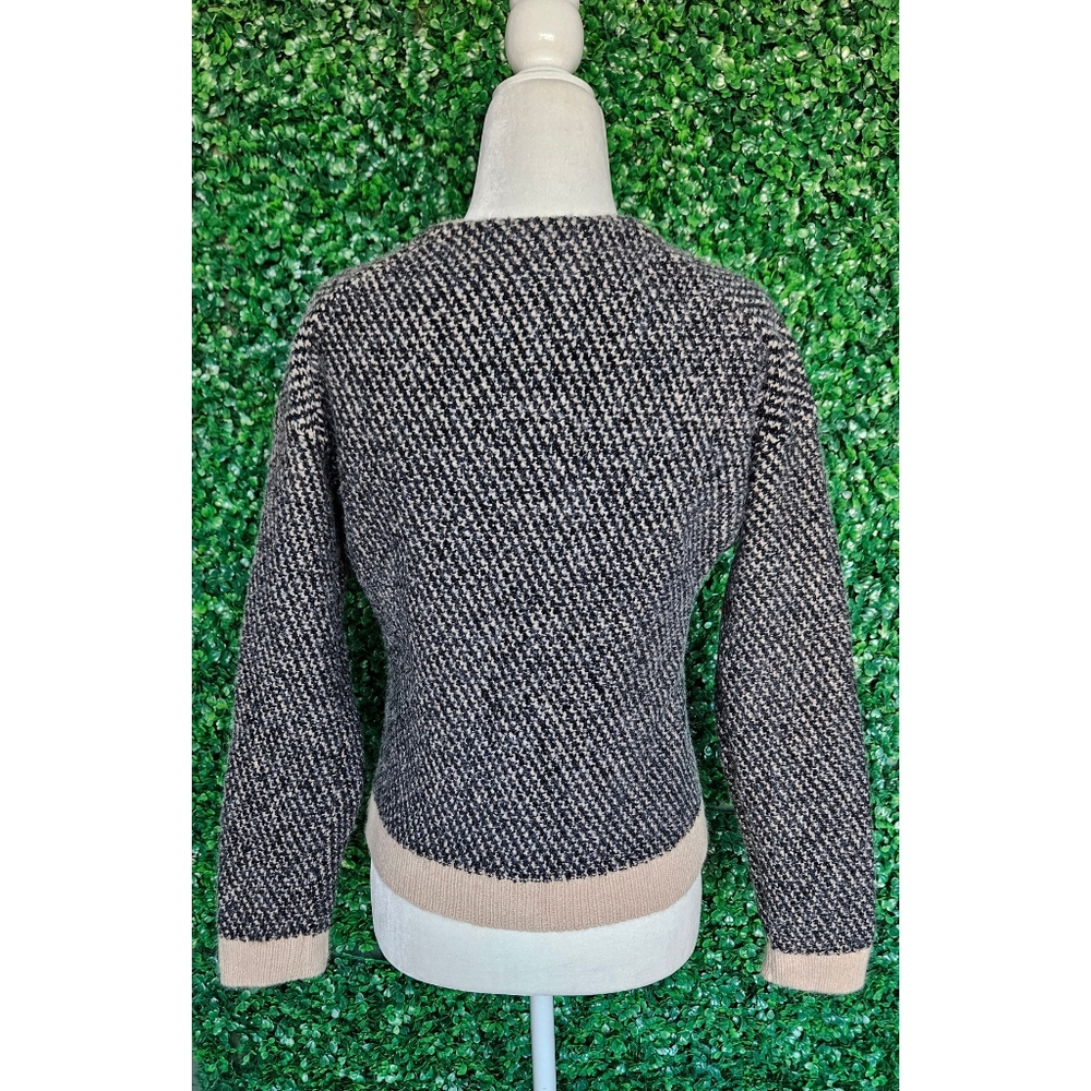 J.Crew Jacquard V-neck lady jacket - Picture 6 of 8